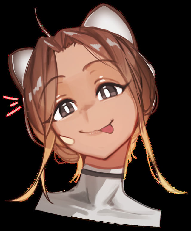 Kiri's ID photo: her face, grinning with her tongue out.